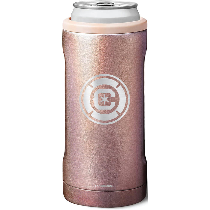 BruMate Slim Insulated Can Cooler with Chicago Fire Primary Logo