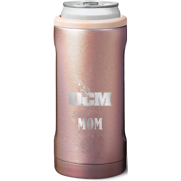 BruMate Slim Insulated Can Cooler with Central Missouri Mules Mom Primary Logo
