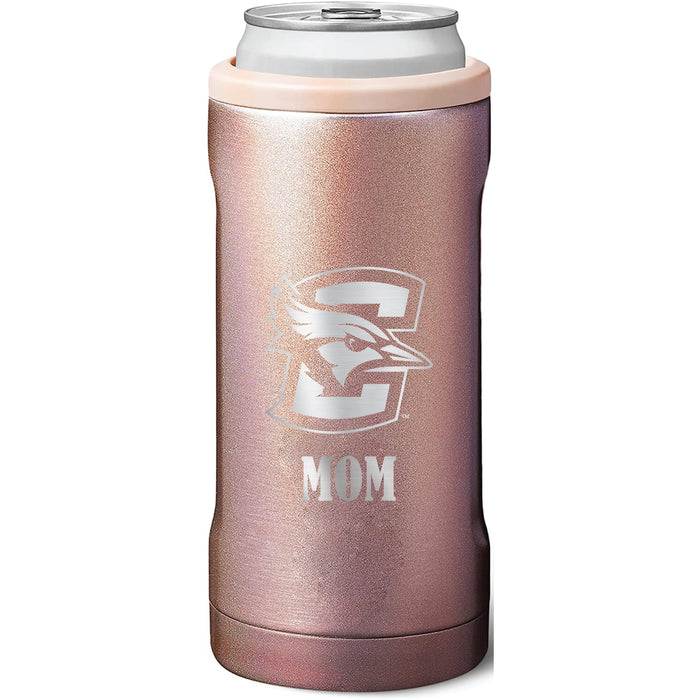 BruMate Slim Insulated Can Cooler with Creighton University Bluejays Mom Primary Logo