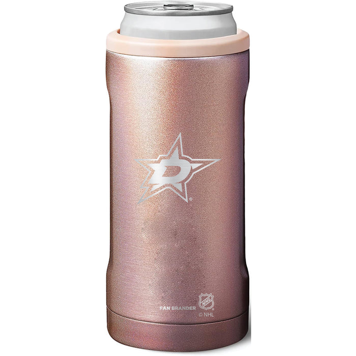 BruMate Slim Insulated Can Cooler with Dallas Stars Primary Logo