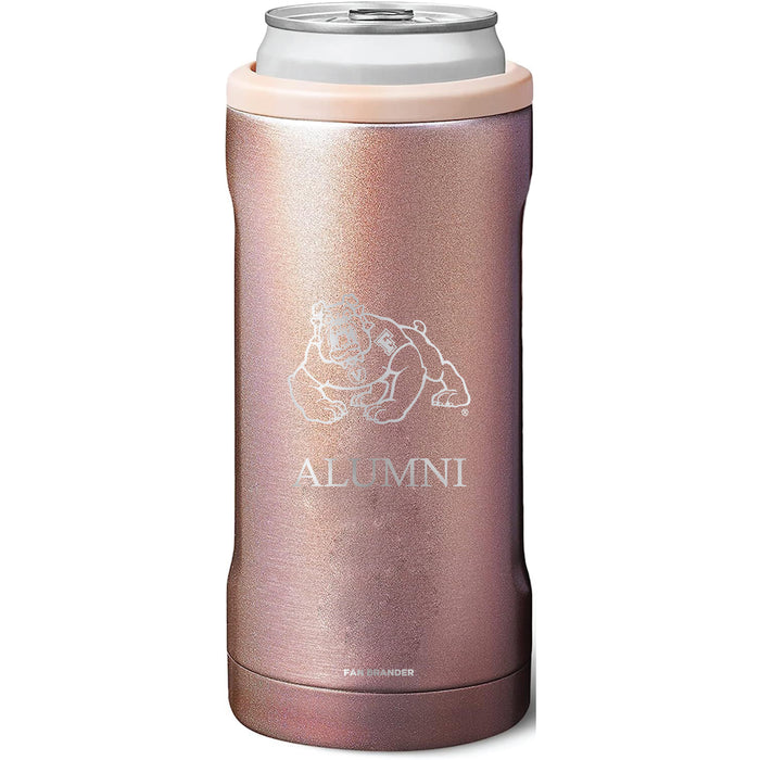 BruMate Slim Insulated Can Cooler with Fresno State Bulldogs Alumni Primary Logo