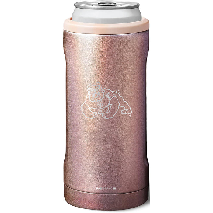 BruMate Slim Insulated Can Cooler with Fresno State Bulldogs Primary Logo