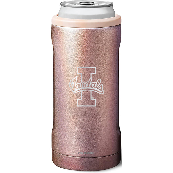 BruMate Slim Insulated Can Cooler with Idaho Vandals Primary Logo