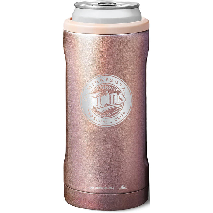 BruMate Slim Insulated Can Cooler with Minnesota Twins Primary Logo