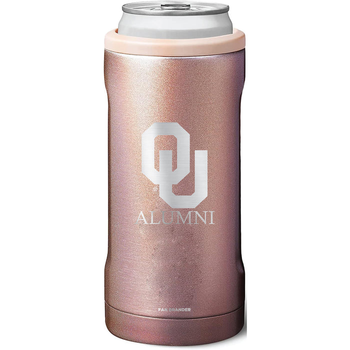 BruMate Slim Insulated Can Cooler with Oklahoma Sooners Alumni Primary Logo