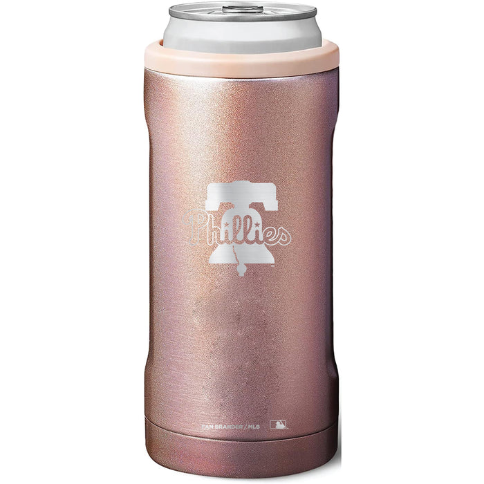 BruMate Slim Insulated Can Cooler with Philadelphia Phillies Primary Logo