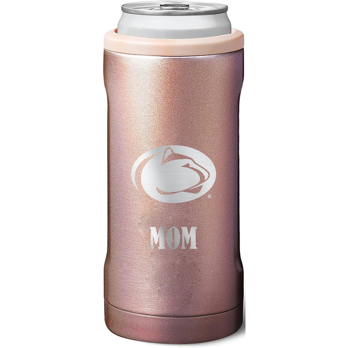 BruMate Slim Insulated Can Cooler with Penn State Nittany Lions Mom Primary Logo