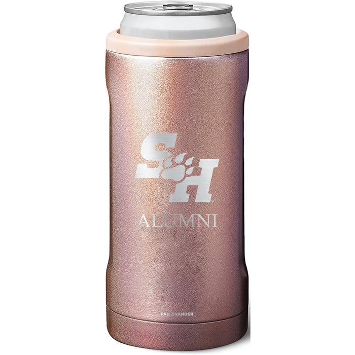 BruMate Slim Insulated Can Cooler with Sam Houston State Bearkats Alumni Primary Logo