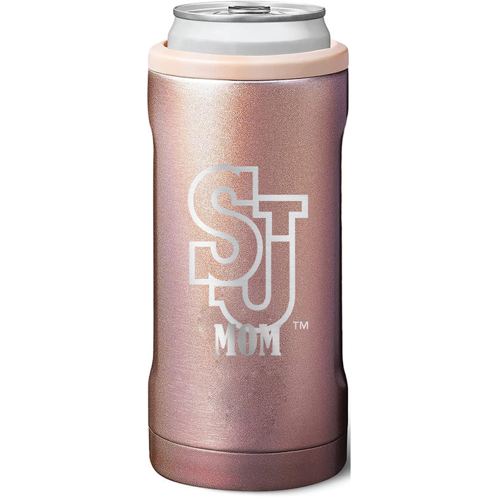 BruMate Slim Insulated Can Cooler with St. John's Red Storm Mom Primary Logo