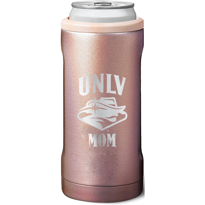 BruMate Slim Insulated Can Cooler with UNLV Rebels Mom Primary Logo