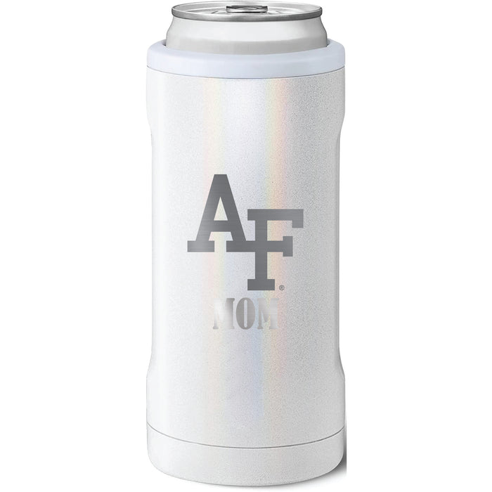 BruMate Slim Insulated Can Cooler with Airforce Falcons Mom Primary Logo