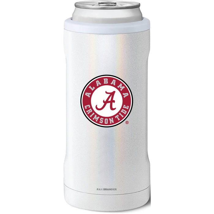 BruMate Slim Insulated Can Cooler with Alabama Crimson Tide Primary Logo