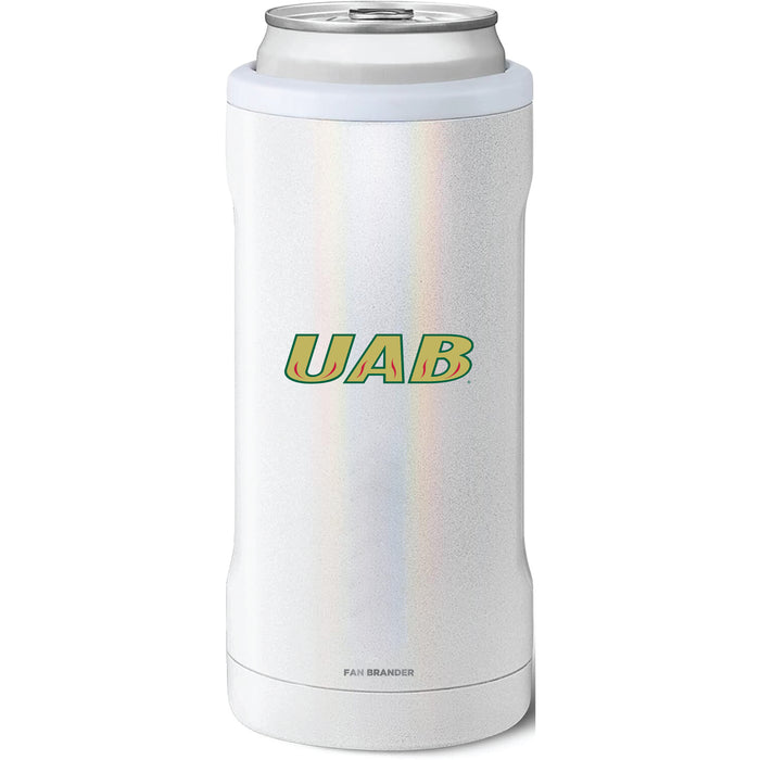 BruMate Slim Insulated Can Cooler with UAB Blazers Secondary Logo