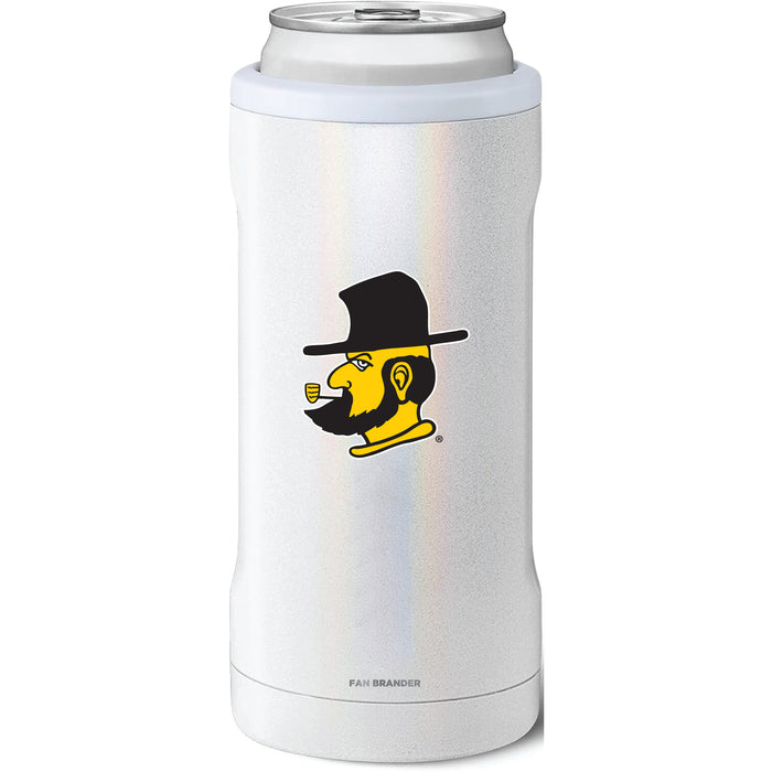 BruMate Slim Insulated Can Cooler with Appalachian State Mountaineers Secondary Logo