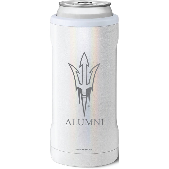 BruMate Slim Insulated Can Cooler with Arizona State Sun Devils Alumni Primary Logo