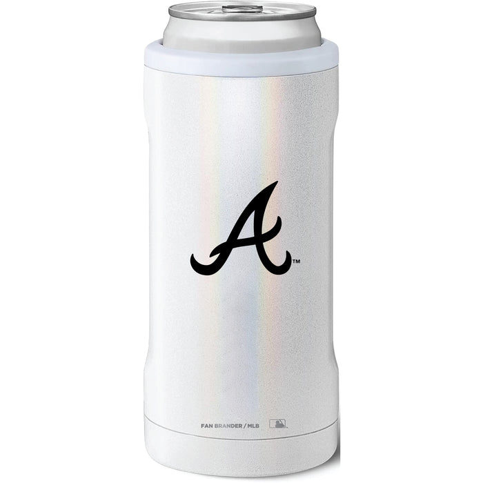 BruMate Slim Insulated Can Cooler with Atlanta Braves Primary Logo