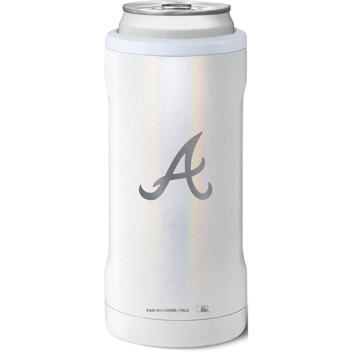 BruMate Slim Insulated Can Cooler with Atlanta Braves Primary Logo