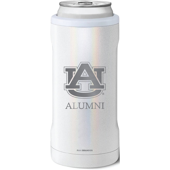 BruMate Slim Insulated Can Cooler with Auburn Tigers Alumni Primary Logo