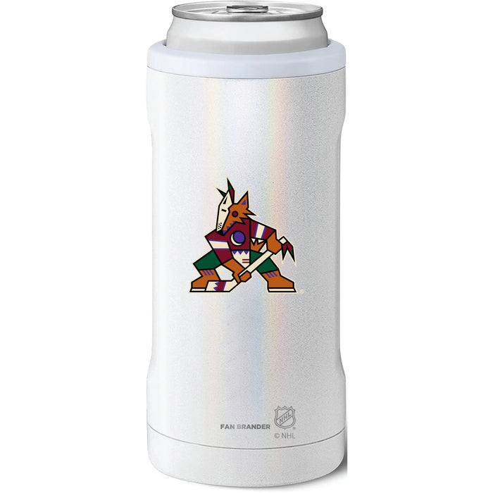 BruMate Slim Insulated Can Cooler with Arizona Coyotes Primary Logo