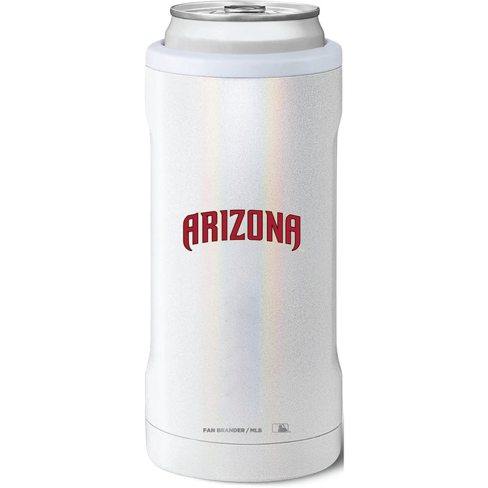 BruMate Slim Insulated Can Cooler with Arizona Diamondbacks Wordmark Logo