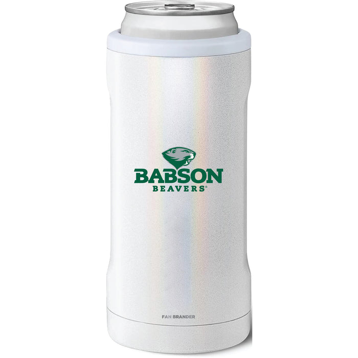 BruMate Slim Insulated Can Cooler with Babson University Primary Logo