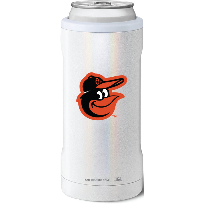 BruMate Slim Insulated Can Cooler with Baltimore Orioles Primary Logo