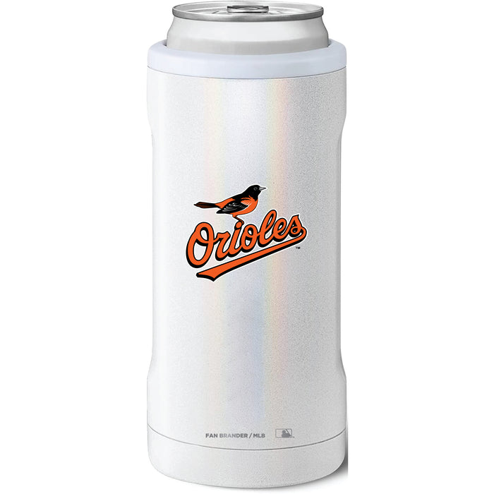 BruMate Slim Insulated Can Cooler with Baltimore Orioles Secondary Logo