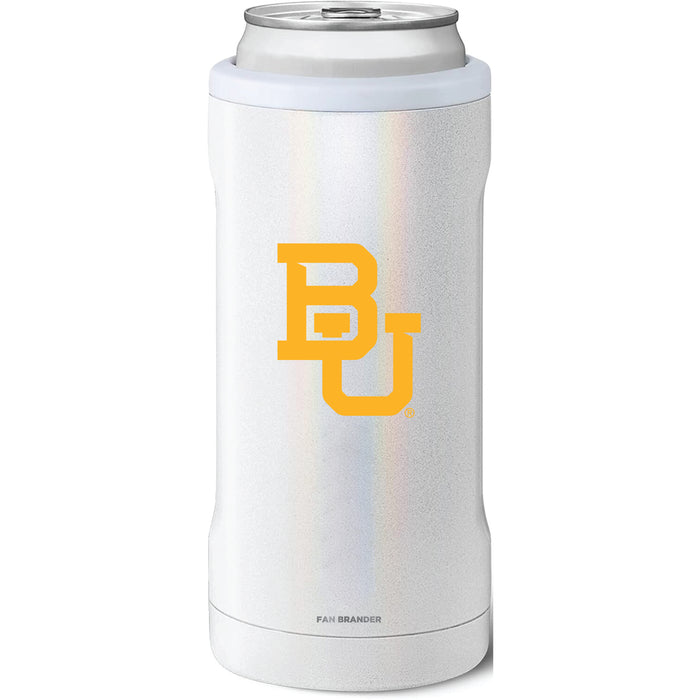 BruMate Slim Insulated Can Cooler with Baylor Bears Primary Logo
