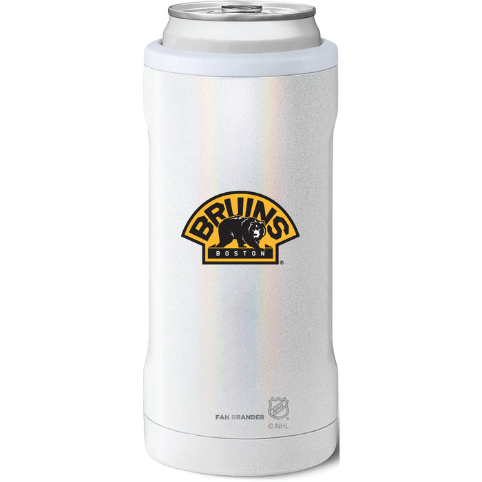 BruMate Slim Insulated Can Cooler with Boston Bruins Secondary Logo