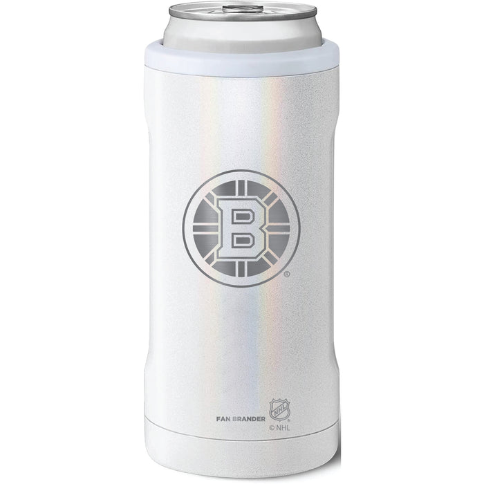 BruMate Slim Insulated Can Cooler with Boston Bruins Primary Logo