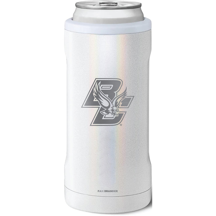 BruMate Slim Insulated Can Cooler with Boston College Eagles Primary Logo