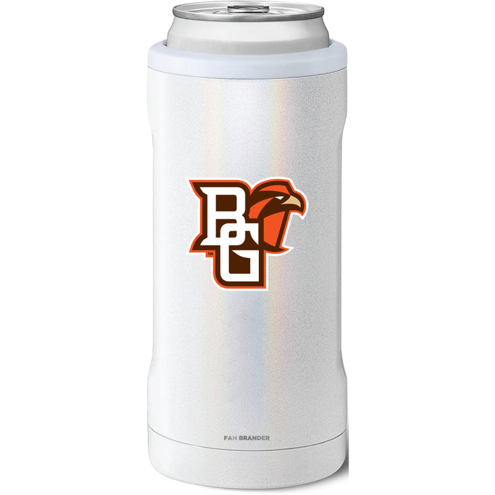 BruMate Slim Insulated Can Cooler with Bowling Green Falcons Primary Logo