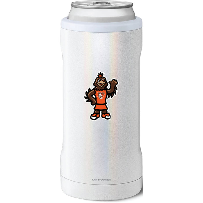 BruMate Slim Insulated Can Cooler with Bowling Green Falcons Secondary Logo