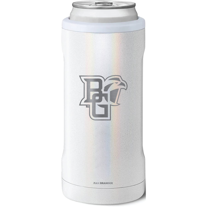 BruMate Slim Insulated Can Cooler with Bowling Green Falcons Primary Logo