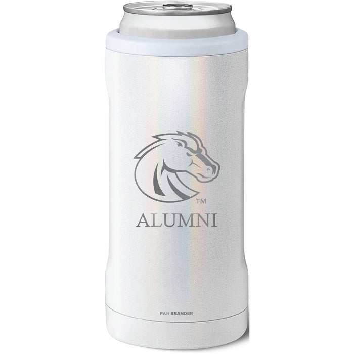 BruMate Slim Insulated Can Cooler with Boise State Broncos Alumni Primary Logo