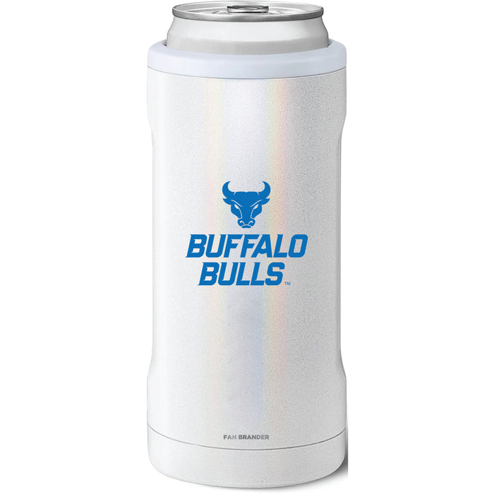 BruMate Slim Insulated Can Cooler with Buffalo Bulls Secondary Logo