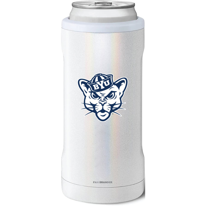 BruMate Slim Insulated Can Cooler with Brigham Young Cougars Secondary Logo