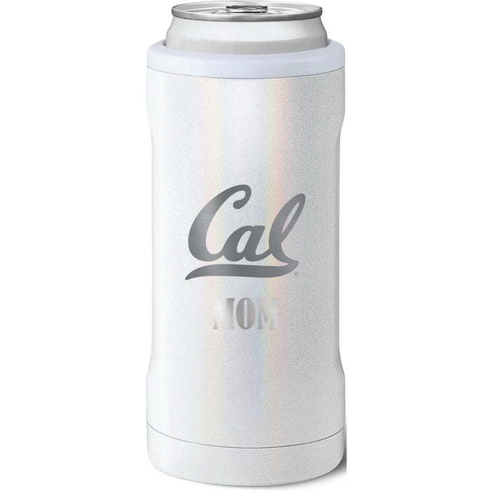 BruMate Slim Insulated Can Cooler with California Bears Mom Primary Logo