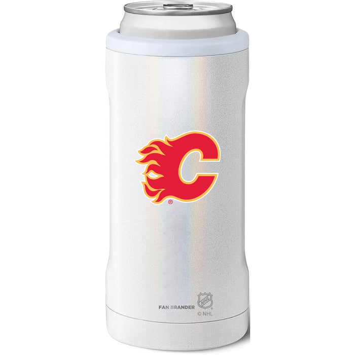 BruMate Slim Insulated Can Cooler with Calgary Flames Primary Logo