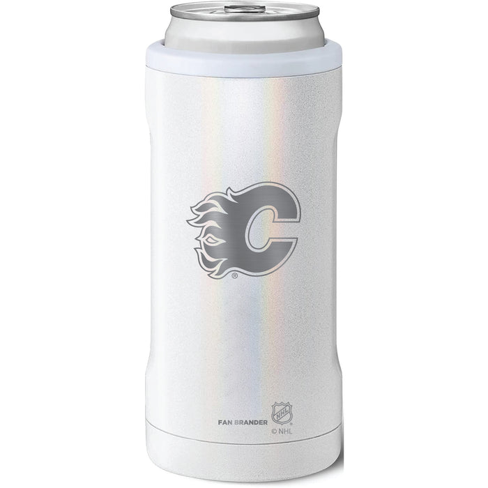 BruMate Slim Insulated Can Cooler with Calgary Flames Primary Logo