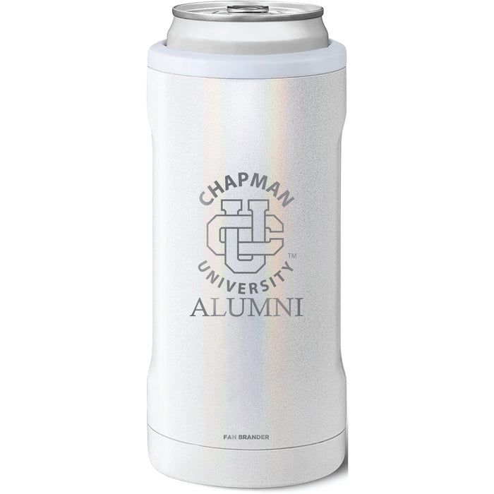BruMate Slim Insulated Can Cooler with Chapman Univ Panthers Alumni Primary Logo
