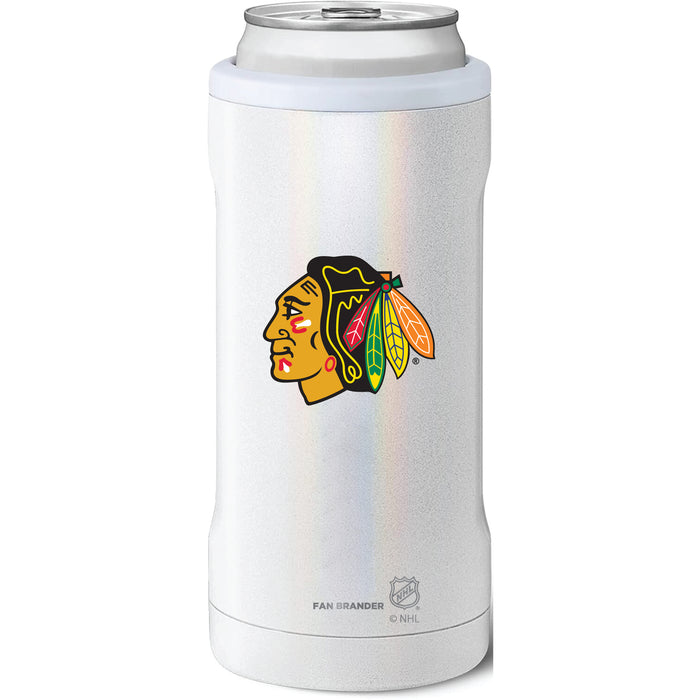 BruMate Slim Insulated Can Cooler with Chicago Blackhawks Primary Logo