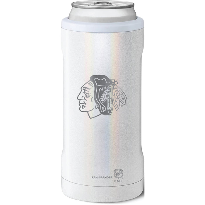 BruMate Slim Insulated Can Cooler with Chicago Blackhawks Primary Logo
