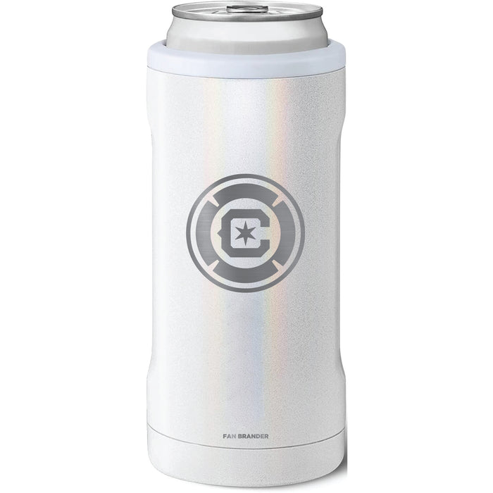 BruMate Slim Insulated Can Cooler with Chicago Fire Primary Logo