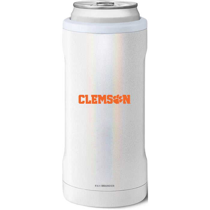 BruMate Slim Insulated Can Cooler with Clemson Tigers Secondary Logo