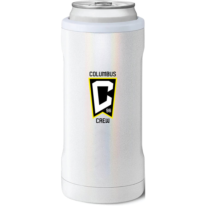 BruMate Slim Insulated Can Cooler with Columbus Crew SC Primary Logo