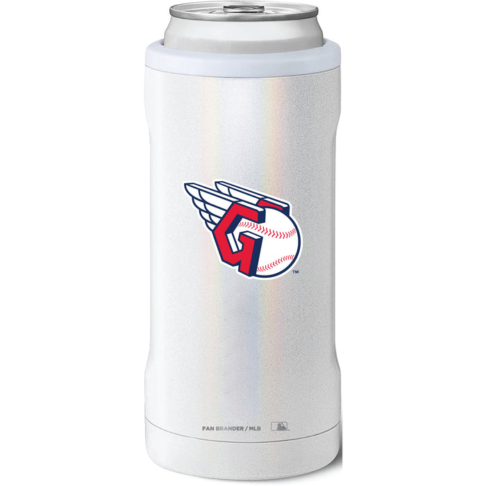 BruMate Slim Insulated Can Cooler with Cleveland Guardians Primary Logo