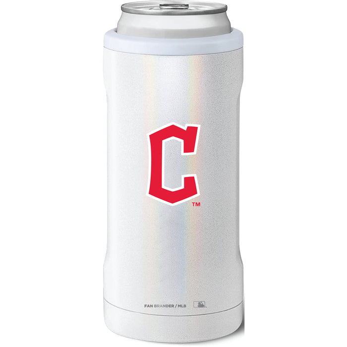 BruMate Slim Insulated Can Cooler with Cleveland Guardians Secondary Logo