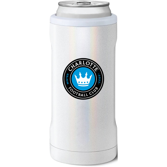 BruMate Slim Insulated Can Cooler with Charlotte FC Primary Logo