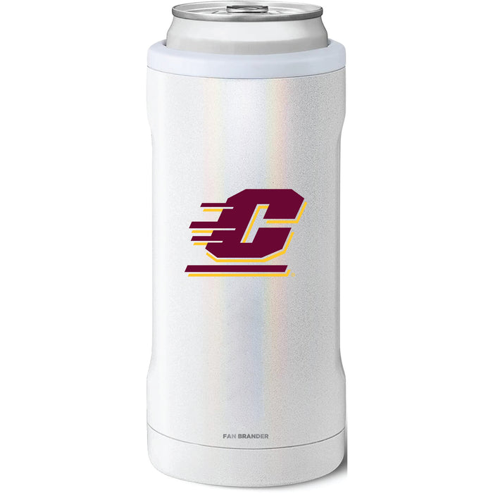 BruMate Slim Insulated Can Cooler with Central Michigan Chippewas Primary Logo